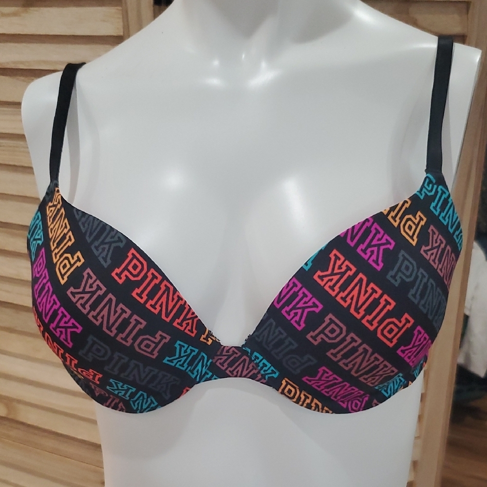 PINK Victoria's Secret Multicolor Women's Bra Sz 34B